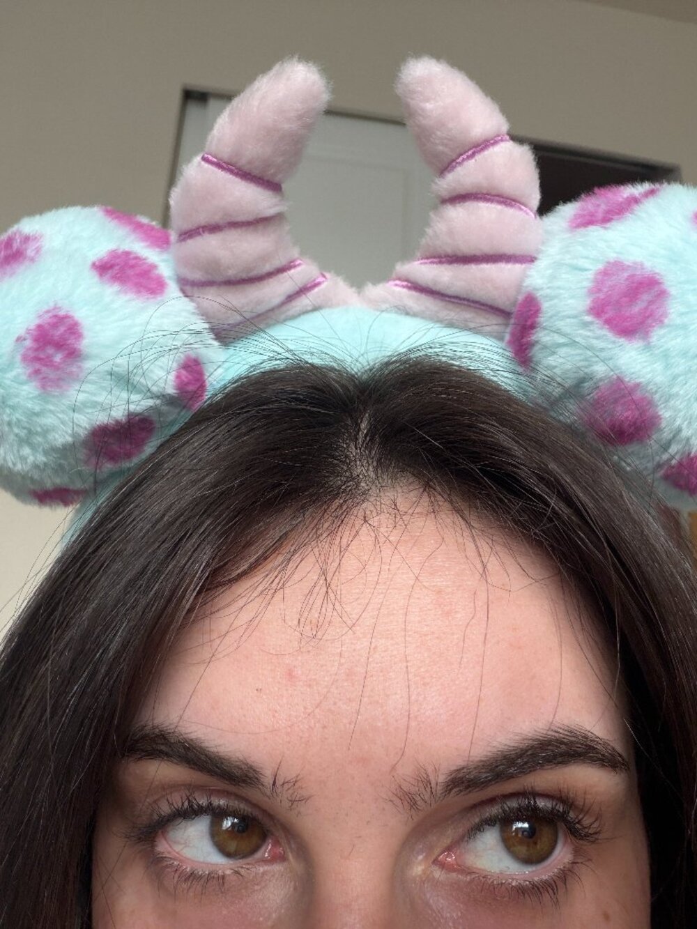 Disney Parks Monsters Inc Sulley Fuzzy Mickey Ear Headband One Size - Picture 3 of 3